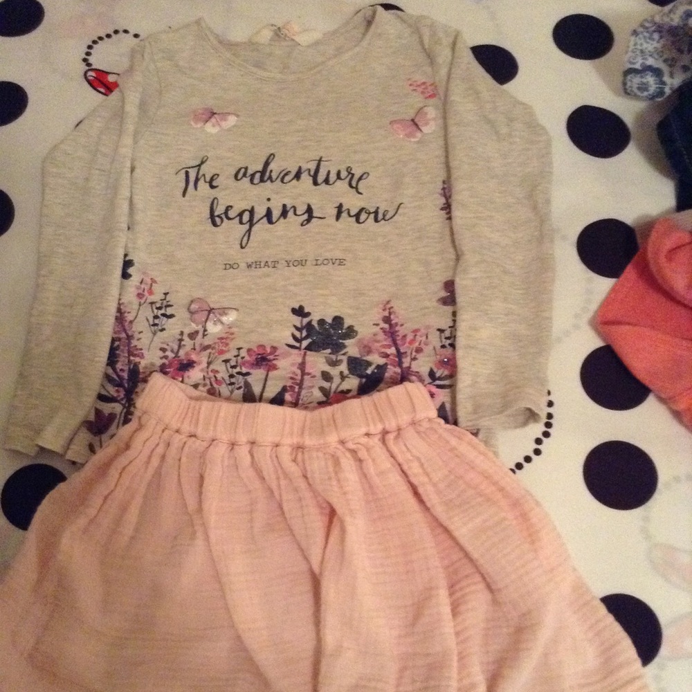 Matching skirt and shirt h&m